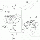 250 SX CHASSIS Бак,сидение