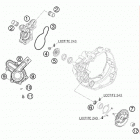 450 XC-F ENGINE Водяной насос