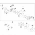 65 SX CHASSIS Тормозной суппорт задний