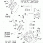 990 ADVENTURE  ENGINE Головка цилиндра передняя