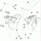 200 XC-W USA CHASSIS Бак,сидение