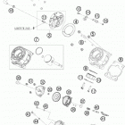 65 SX ENGINE Цилиндр,головка цилиндров