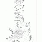 505 XC-F ENGINE Головка цилиндра