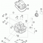 400 EXC ENGINE Головка цилиндра