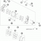 65 SX CHASSIS Тормозной суппорт передний