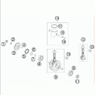 50 SX Mini Engine Коленвал и поршень