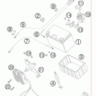 950 SUPER ENDURO R USA CHASSIS АКБ