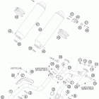 950 SUPER ENDURO R USA CHASSIS Глушитель