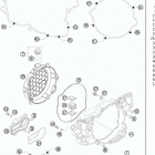 250 XC ENGINE Кожух сцепления