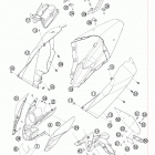 690 DUKE CHASSIS ORG Обтекатель , крылья