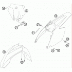 105 SX USA CHASSIS Обтекатель , крылья