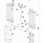 505 XC-F ENGINE Система охлаждения