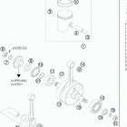 250 XC ENGINE Коленвал и поршень