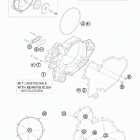 950 SUPER ENDURO R US ENGINE Кожух сцепления