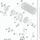 250 XC ENGINE Сцепление