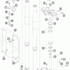 950 SUPER ENDURO R USA CHASSIS Передняя вилка