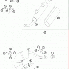 200 XC USA CHASSIS Глушитель