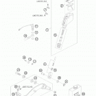 950 SUPER ENDURO R USA CHASSIS Тормозной цилиндр задний