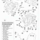 950 SUPER ENDURO R US ENGINE Картер двигателя