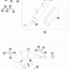200 XC-W USA CHASSIS Глушитель