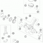 950 SUPER ENDURO R US ENGINE Коленвал и поршень