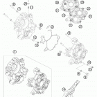 65 SX ENGINE Картер двигателя