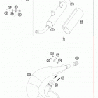 250 SX CHASSIS Глушитель