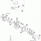 690 SMC USA ENGINE Коленвал и поршень