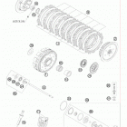 505 XC-F ENGINE Сцепление