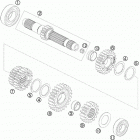 690 DUKE ENGINE Трансмиссия-ведомый вал