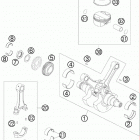 990 ADVENTURE USA ENGINE Коленвал и поршень