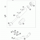 505 XC-F CHASSIS Глушитель