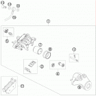 690 DUKE CHASSIS ORG Тормозной суппорт задний