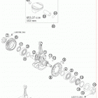 690 LC4 DUKE USA ENGINE Коленвал и поршень