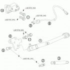 990 SUPER DUKE ORANGE USA CHASSIS Подножка