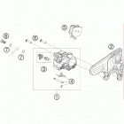 1190 RC 8 ORANGE 08 / PS 09 CHASSIS Тормозной суппорт задний