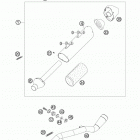 450 XC-F USA CHASSIS Глушитель