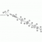 505 XC-F USA ENGINE Трансмиссия-ведомый вал