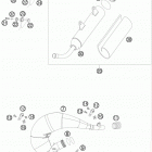200 XC USA CHASSIS Глушитель
