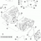 250 XC USA ENGINE Картер двигателя