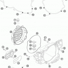 250 XC-WE ENGINE Кожух сцепления