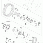 990 ADVENTURE ORANGE ABS USA CHASSIS Заднее колесо