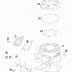 105 SX USA ENGINE Цилиндр