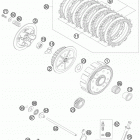 200 XC USA ENGINE Сцепление