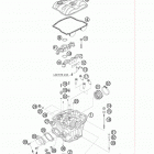 505 SX-F Головка цилиндра