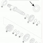 144 SX USA ENGINE Трансмиссия-ведомый вал