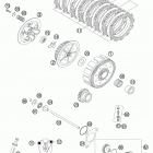 250 SX-F Сцепление