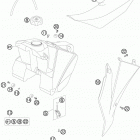 85 SX 19/16 CHASSIS Бак,сидение