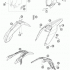 250 XCF-W USA CHASSIS Обтекатель , крылья