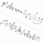 690 LC4 DUKE USA ENGINE Трансмиссия 2-контрпривод
